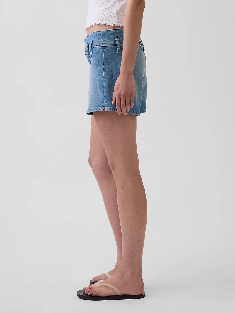 3" Low Rise Denim Shorts