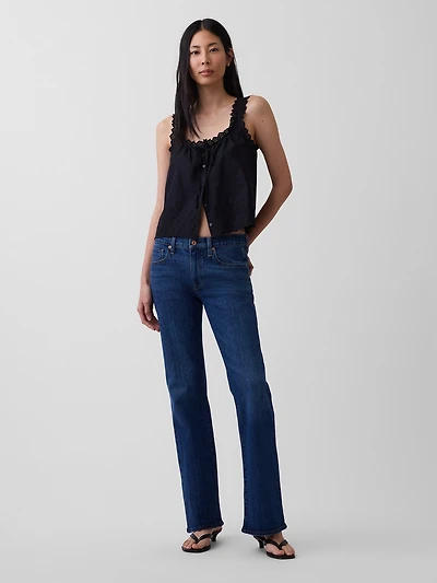 Mid Rise Relaxed Boot Jeans