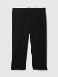 High Rise Double Knit Capris