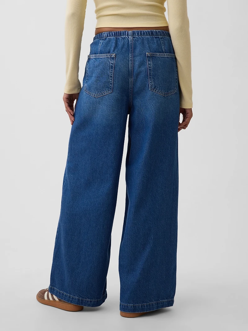 Mid Rise UltraSoft Easy Seamed Baggy Jeans