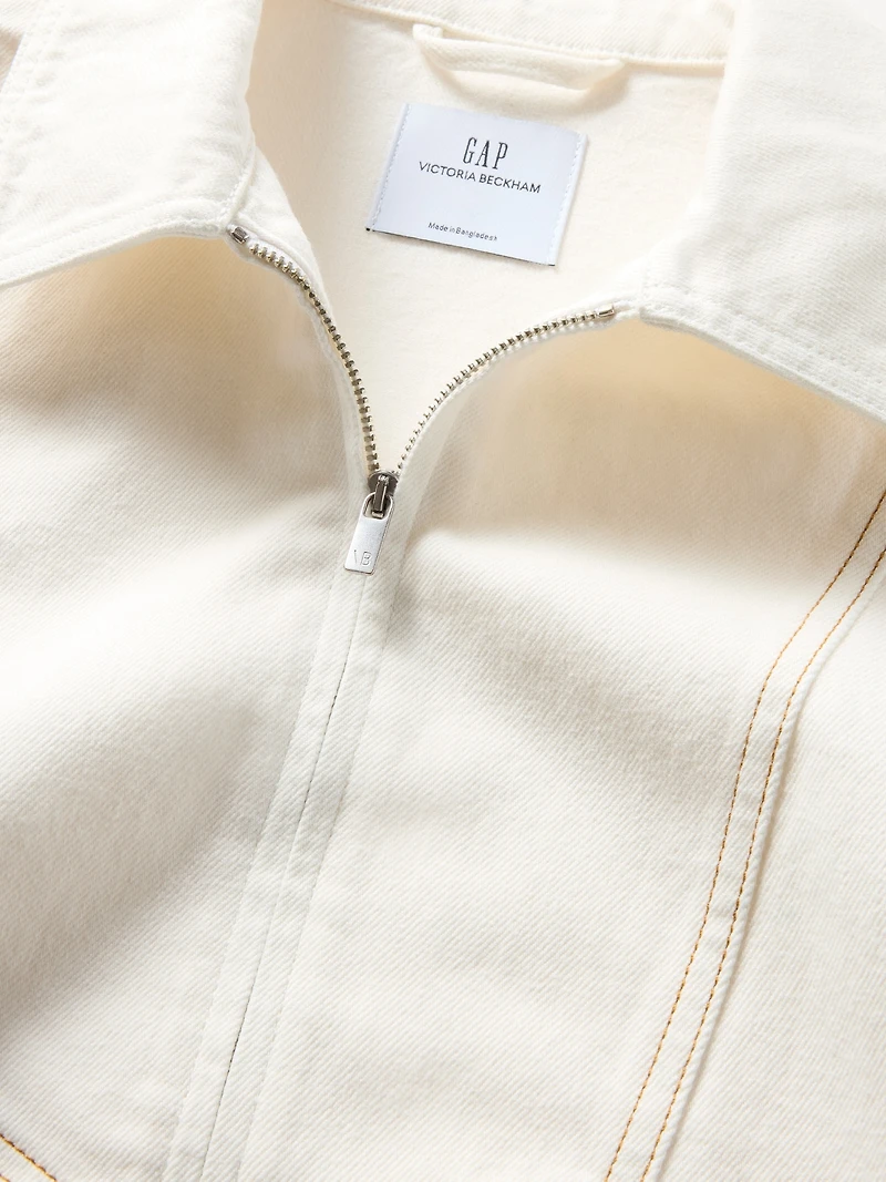 Gap × Victoria Beckham Denim Zip Shirt
