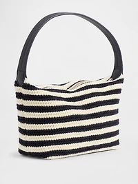 Crochet Stripe Mini Bag