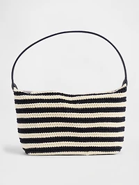 Crochet Stripe Mini Bag