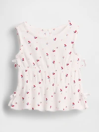 Baby & Toddler Crinkle Knit Bow Top