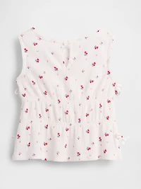 Baby & Toddler Crinkle Knit Bow Top