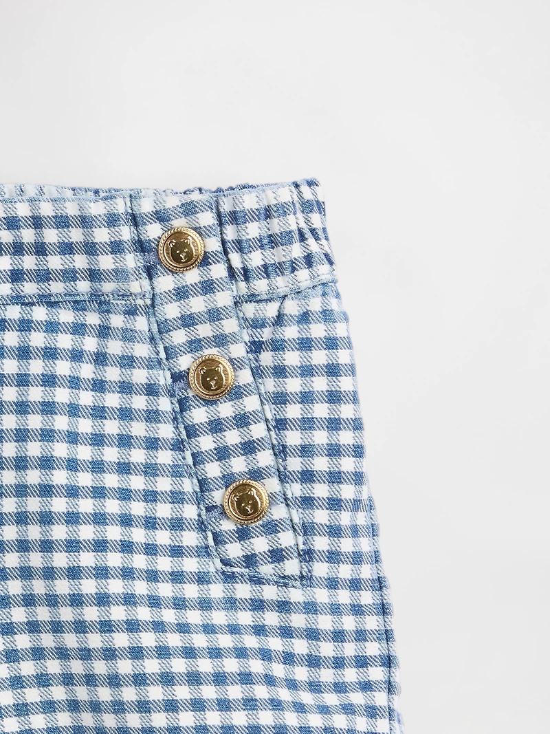 Baby & Toddler Sailor Gingham Denim Pull-On Shorts