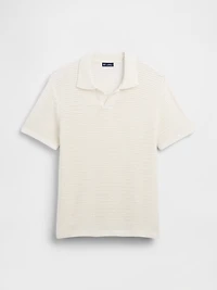 Mesh Polo Sweater