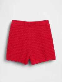 Baby & Toddler Crochet Scalloped Pull-On Shorts