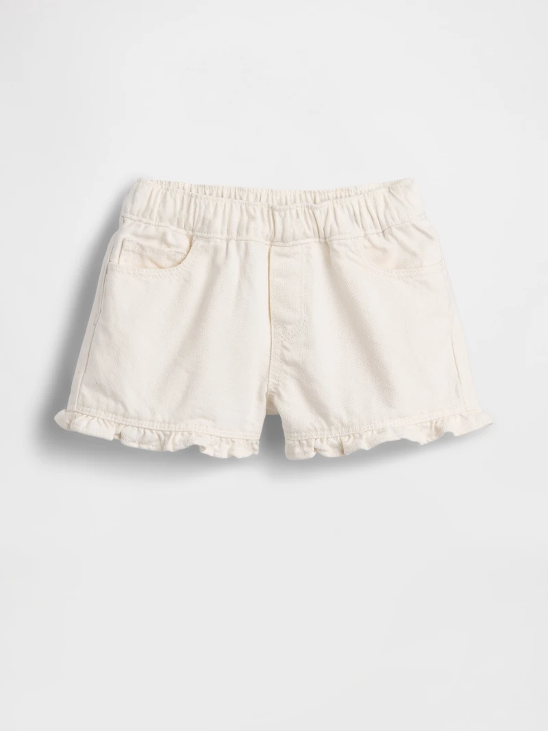 Baby & Toddler Denim Stride Pull-On Ruffle Shorts