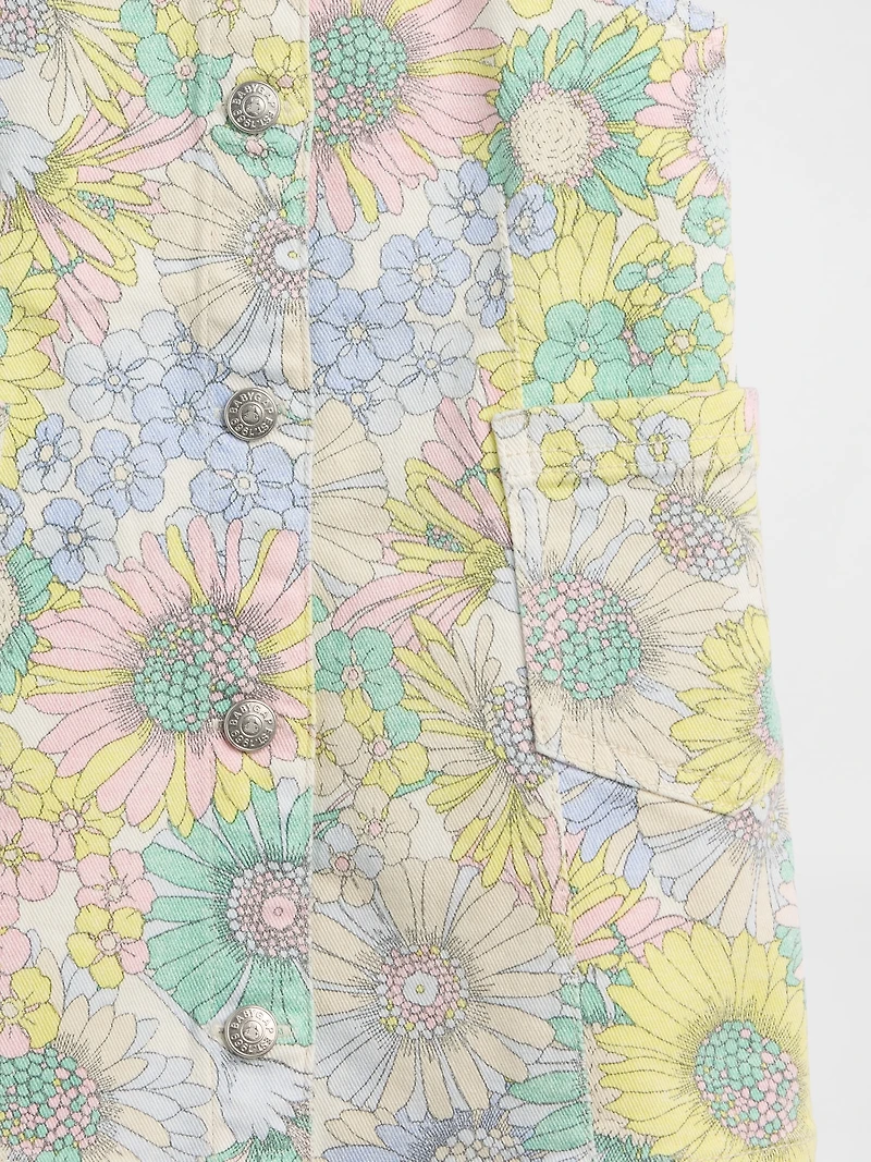 Baby & Toddler Floral Denim Jumper Dress