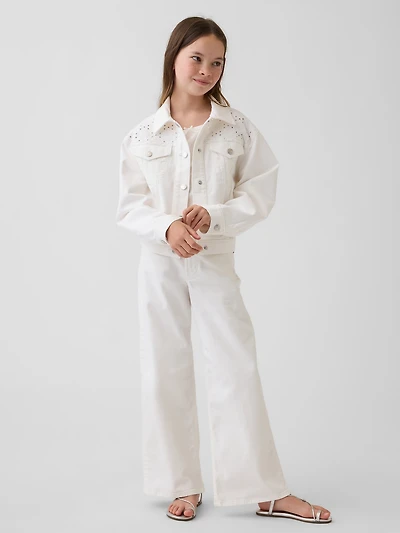 Low Rise Stride Wide-Leg Jeans