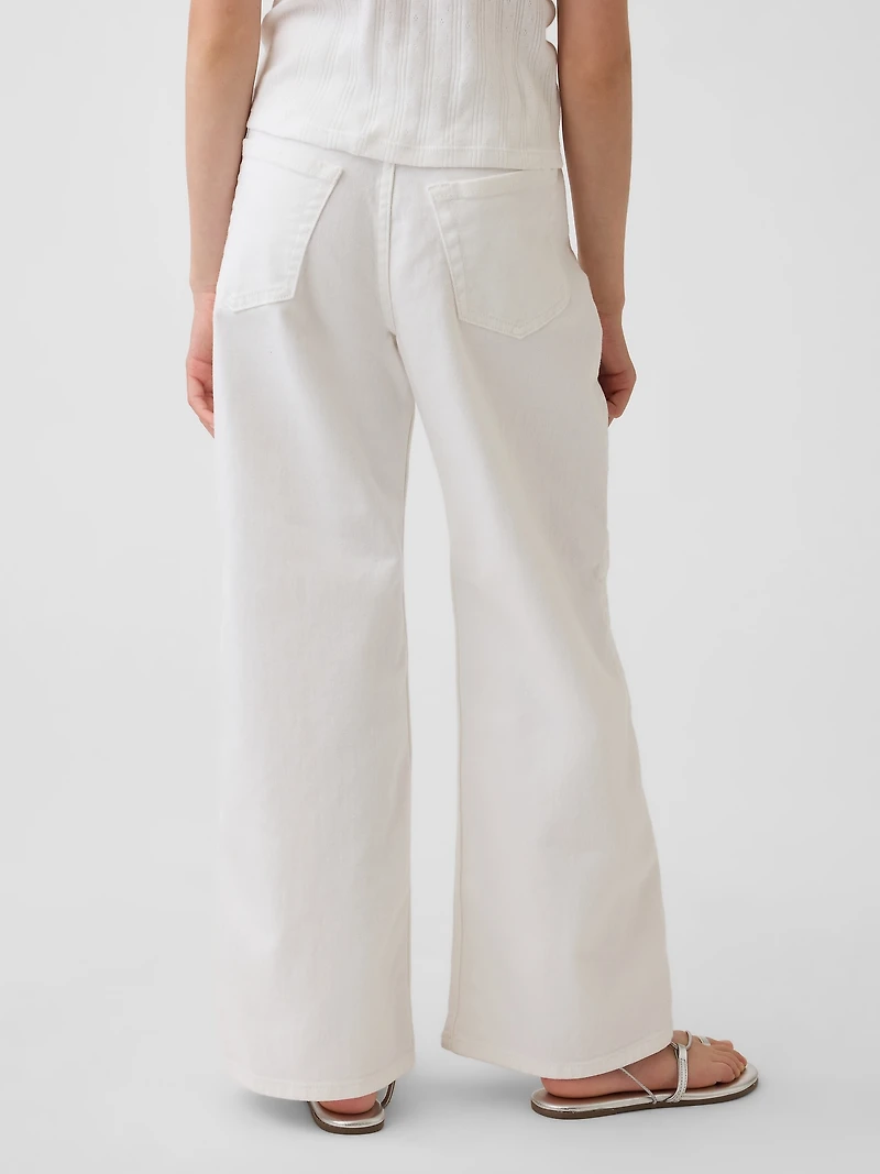 Low Rise Stride Wide-Leg Jeans