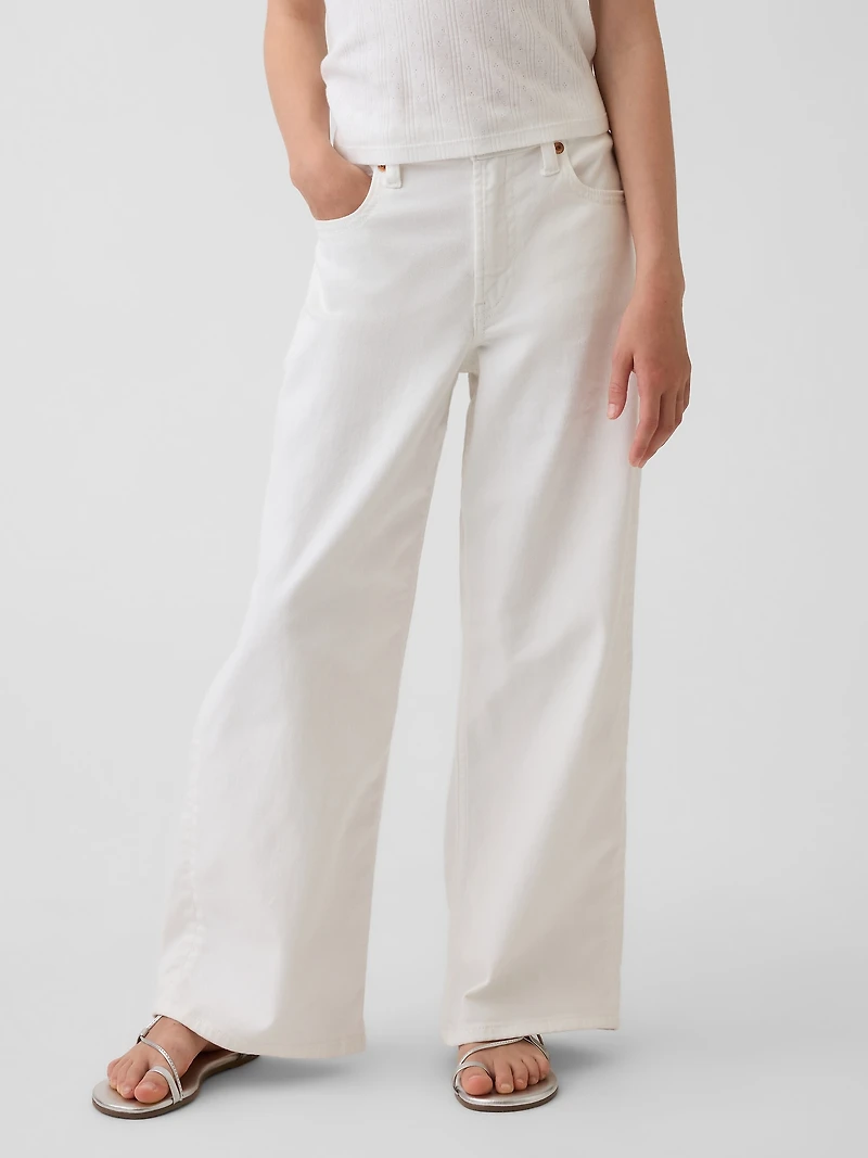 Low Rise Stride Wide-Leg Jeans