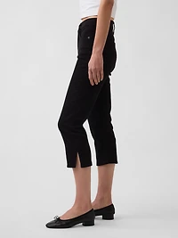 High Rise Cropped Capri Jeans