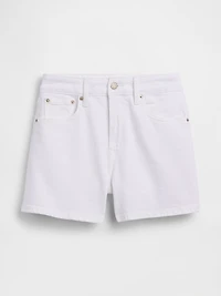3.5" High Rise Relaxed Straight Denim Shorts