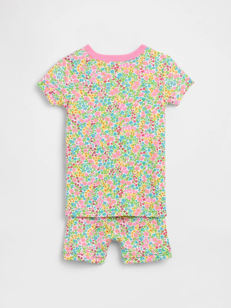 Baby & Toddler Organic Brushed Cotton Floral PJ Short Set