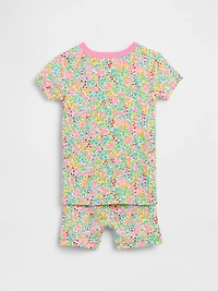 Baby & Toddler Organic Brushed Cotton Floral PJ Short Set