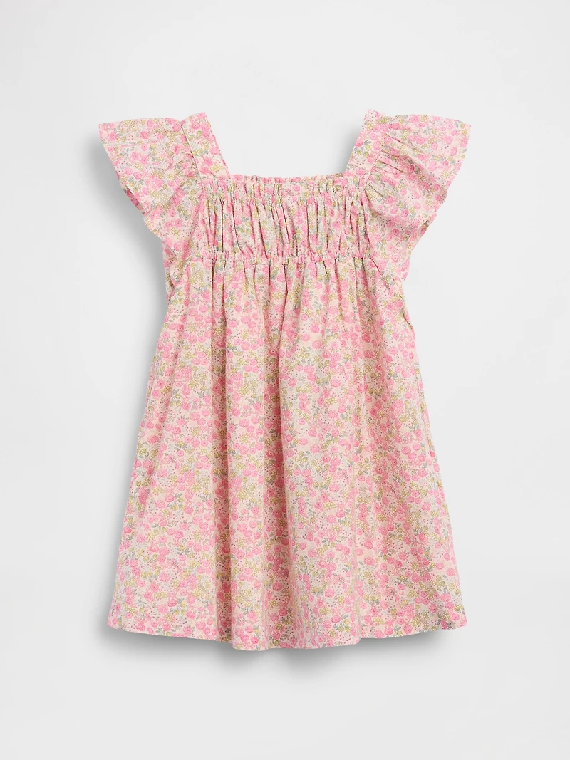 Baby & Toddler Flutter-Sleeve Floral Dress