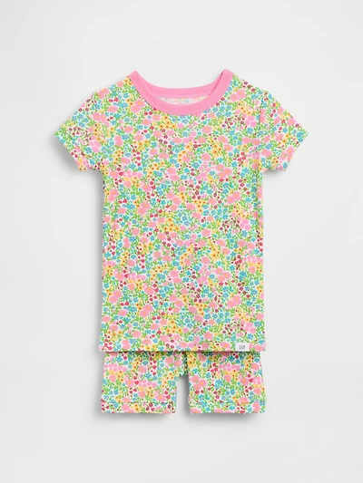 Baby & Toddler Organic Brushed Cotton Floral PJ Short Set