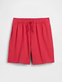 Kids 5" Seersucker Swim Trunks