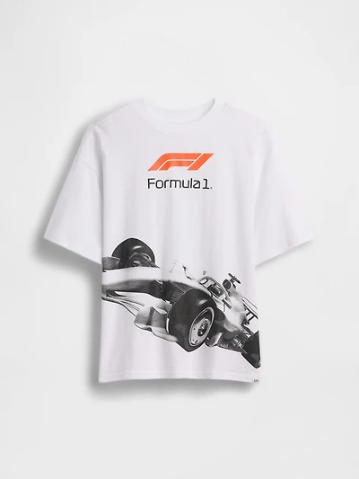 Kids Formula 1 Oversized Graphic T-Shirt