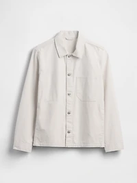 Canvas Relaxed Shirt Jacket
