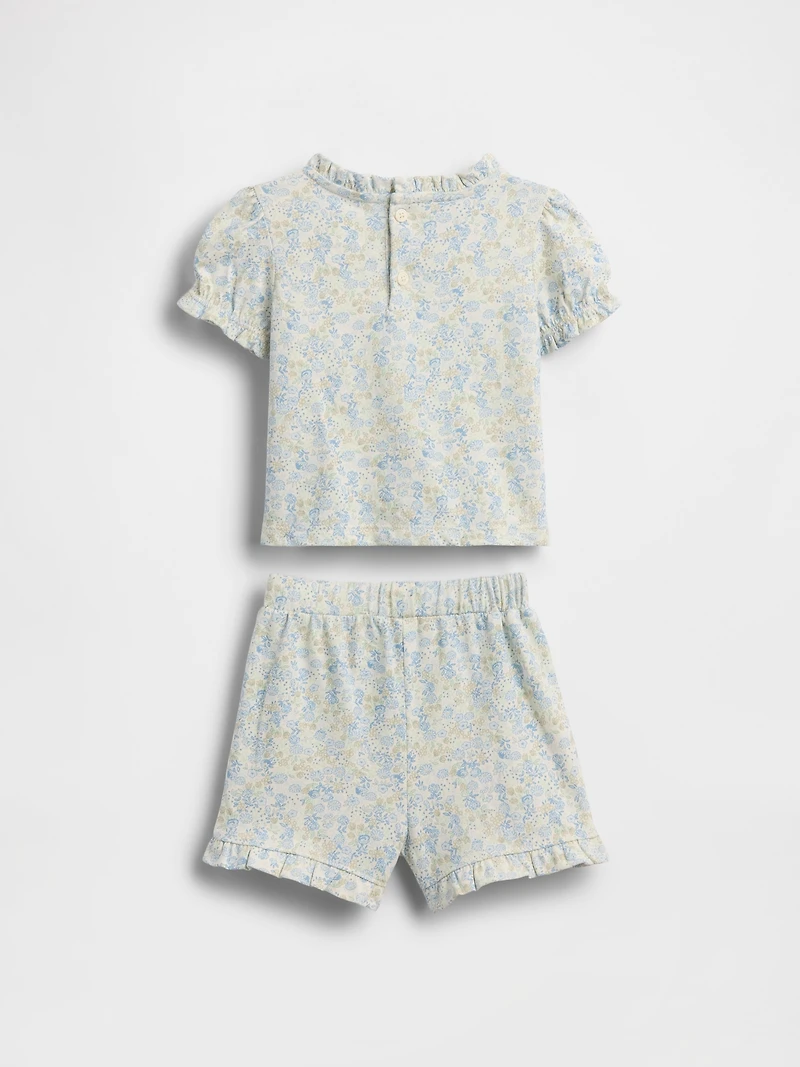 Baby Organic Cotton Floral Outfit Set