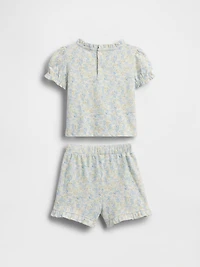Baby Organic Cotton Floral Outfit Set