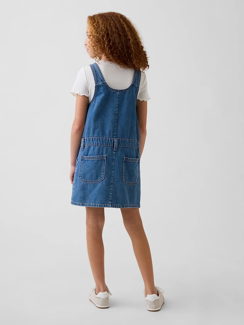 Kids Denim Zip Skirtall