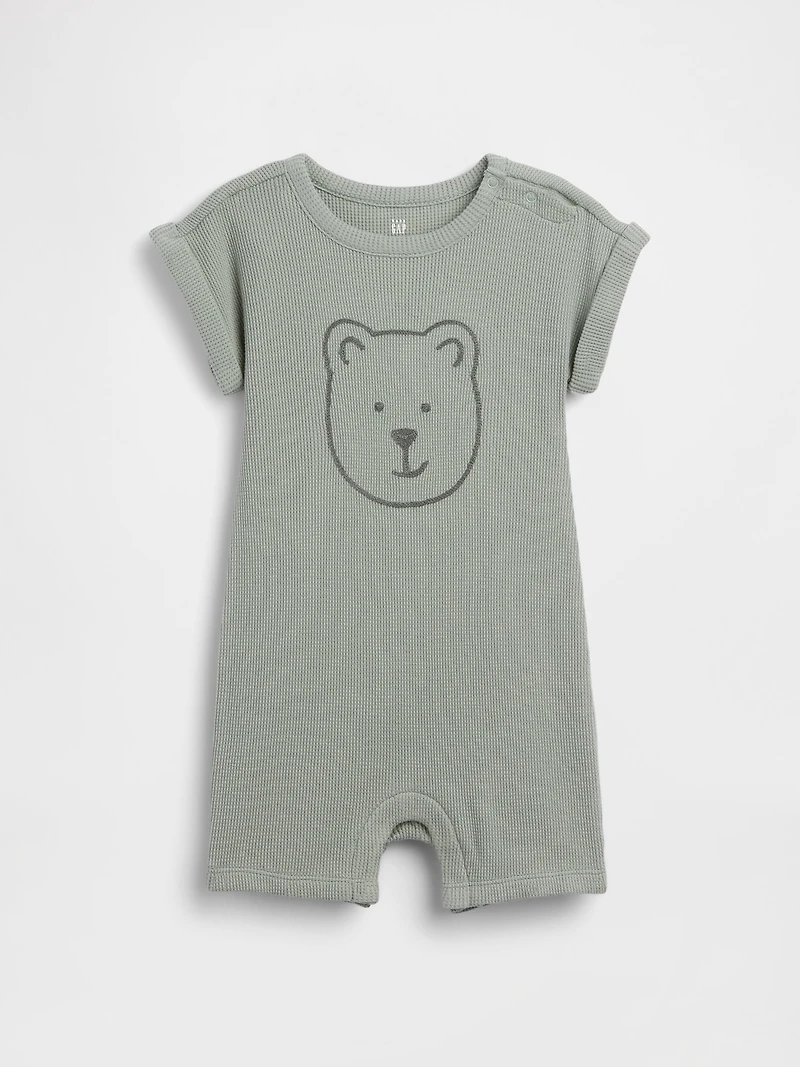 Baby Brannan Bear Waffle Shorty One-Piece