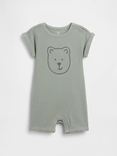 Baby Brannan Bear Waffle Shorty One-Piece