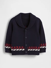 Baby Nautical Shawl Cardigan Sweater