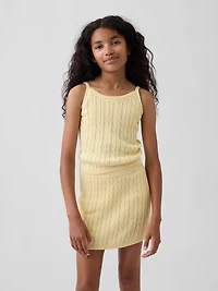 Kids Cable-Knit Sweater Cami