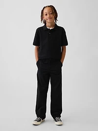 Kids Modern Uniform Relaxed Straight Khakis