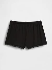 Softest Modal Lace-Trim PJ Shorts