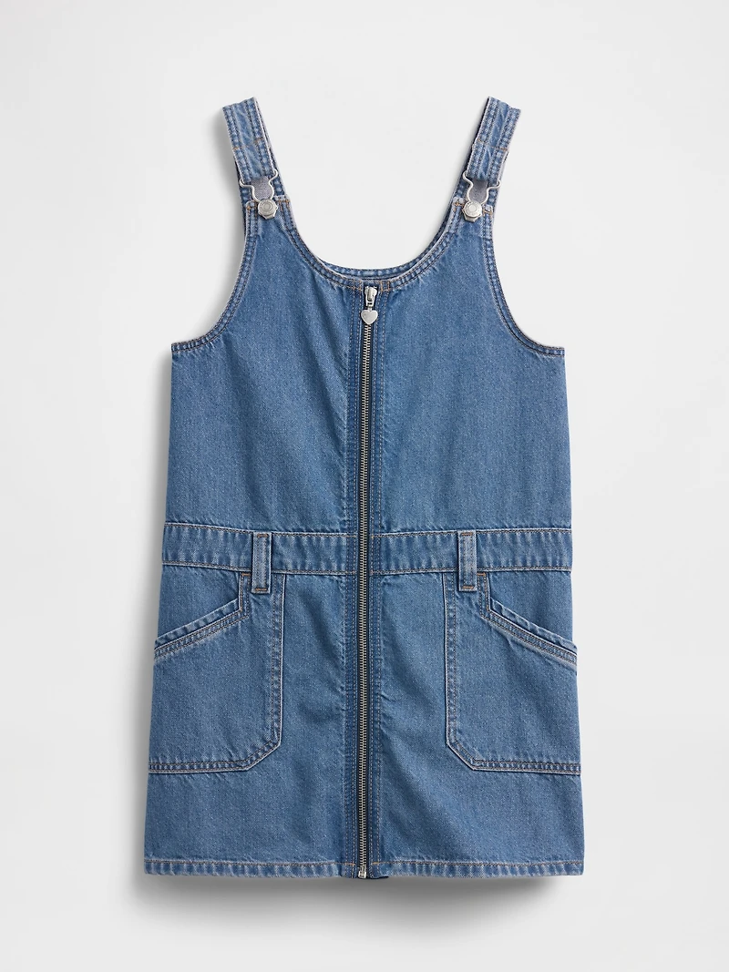 Kids Denim Zip Skirtall