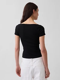 Modern Lace-Trim Top