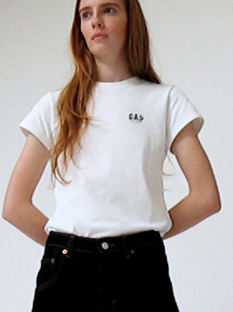 Gap × Victoria Beckham Organic Cotton Logo T-Shirt