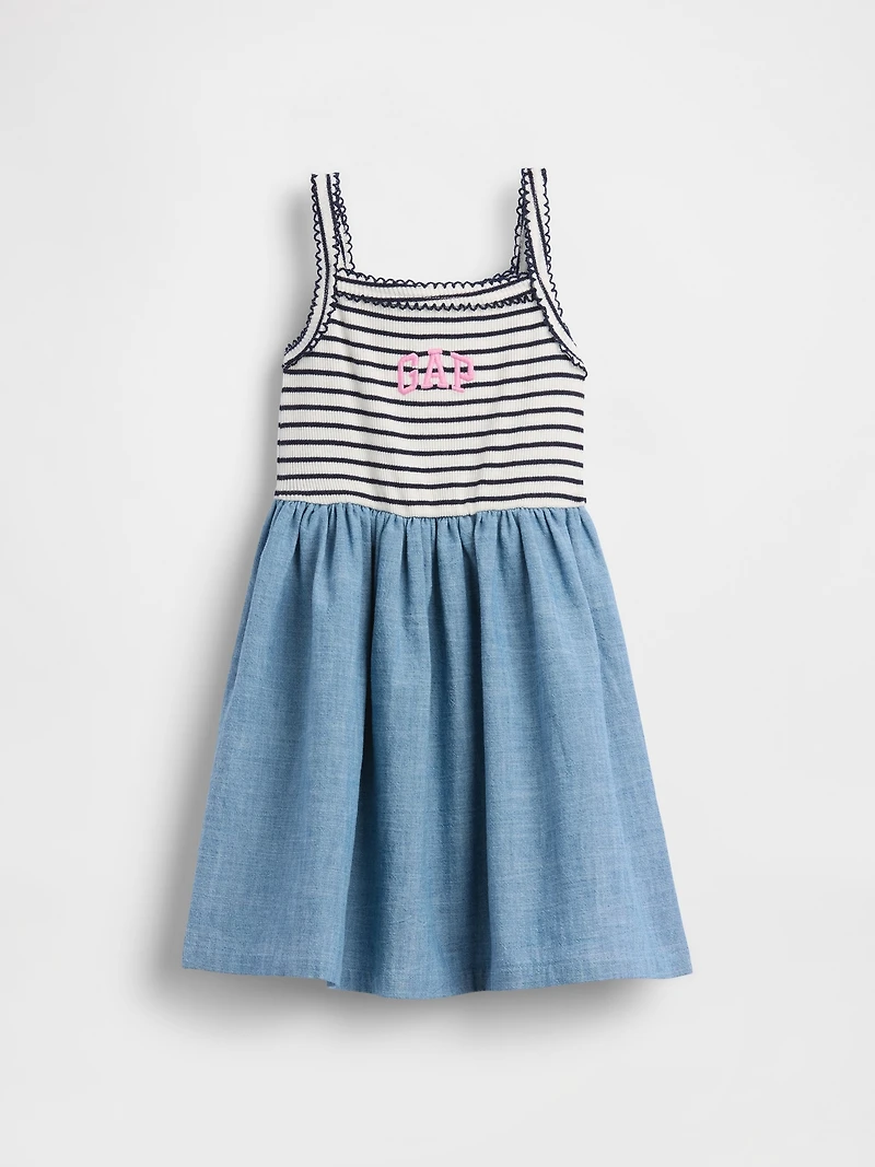 Baby & Toddler Mixed Media Apron Dress