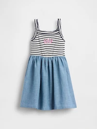 Baby & Toddler Mixed Media Apron Dress