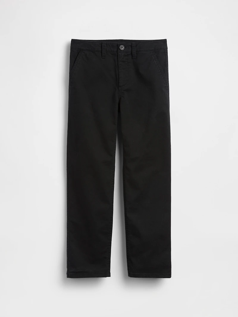 Kids Modern Uniform Relaxed Straight Khakis