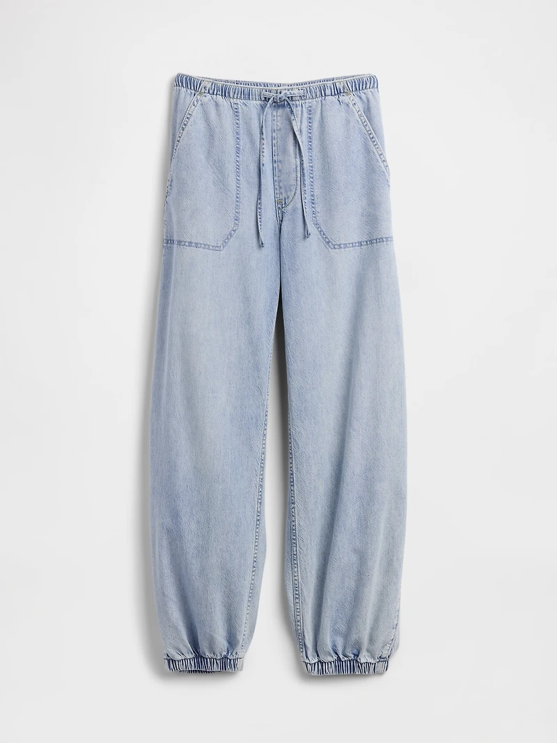 UltraSoft Denim Easy Barrel Joggers