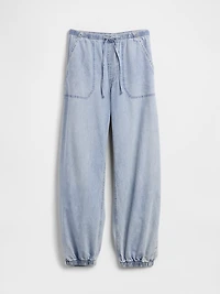 UltraSoft Denim Easy Barrel Joggers