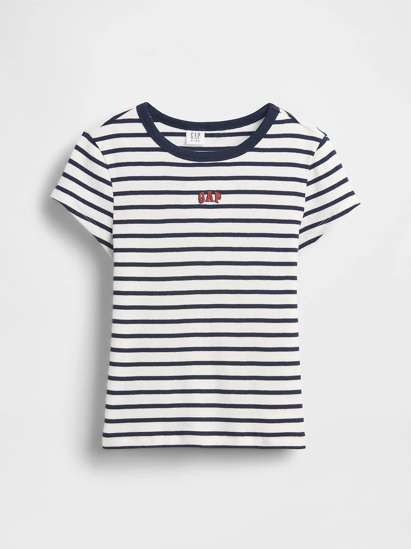 Kids Embroidered Rib T-Shirt