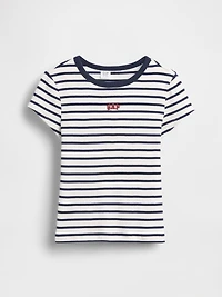 Kids Embroidered Rib T-Shirt