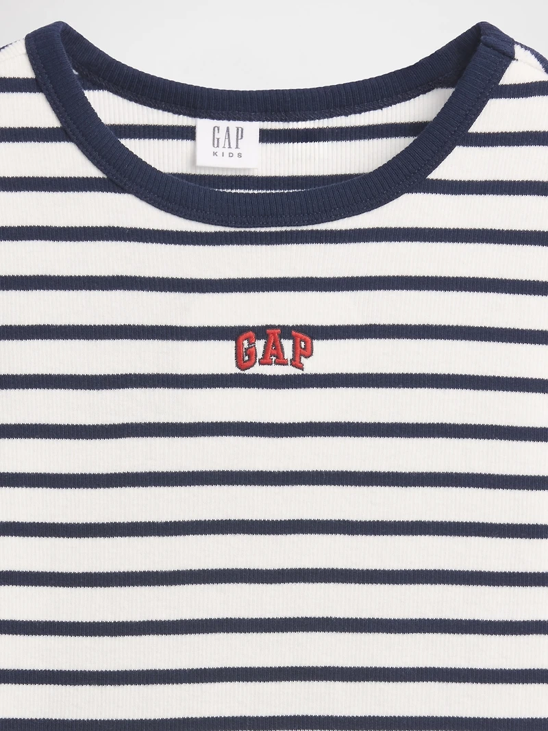 Kids Embroidered Rib T-Shirt