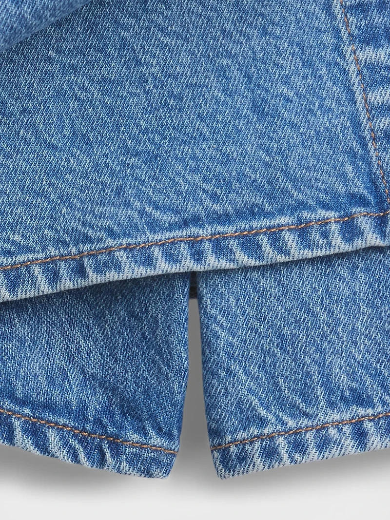 Kids Denim Wrap Skort