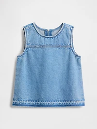 Kids Denim Shell Tank Top