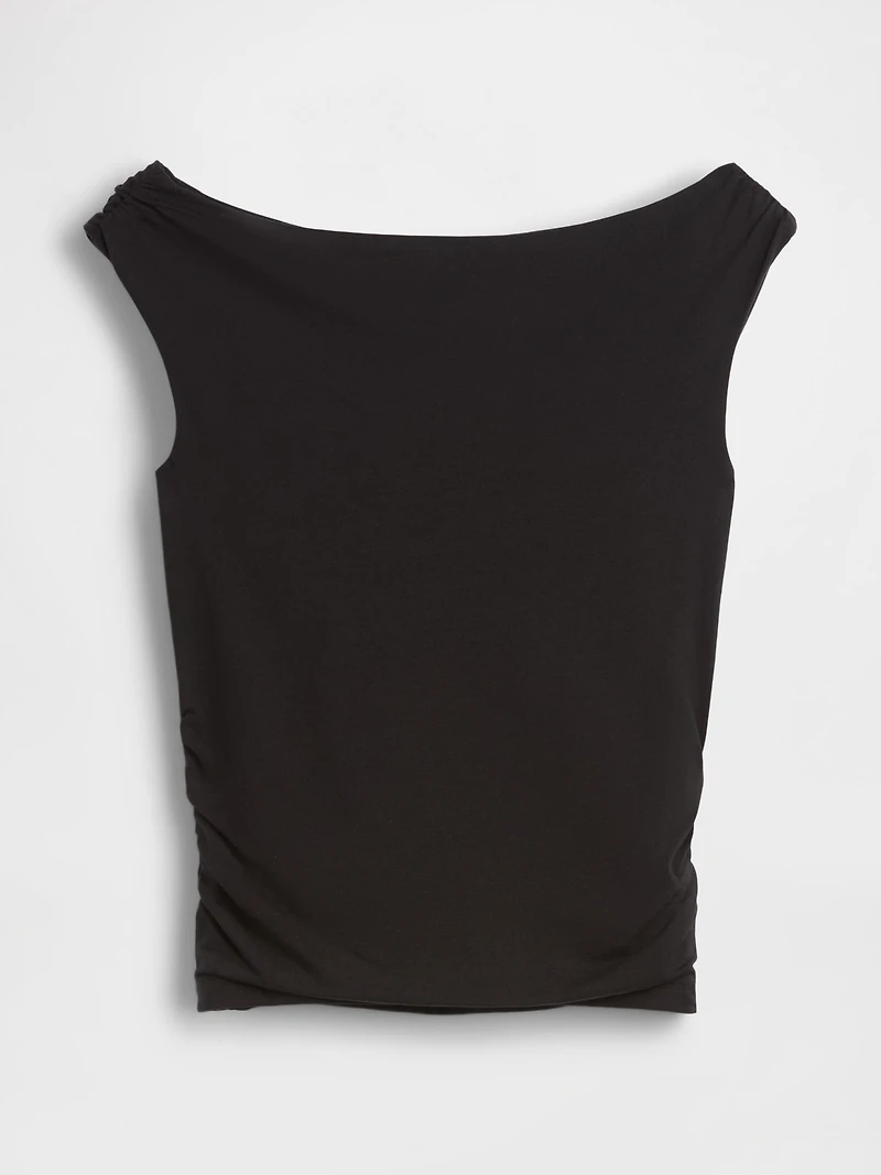 CloseKnit Jersey Ruched Crop Top