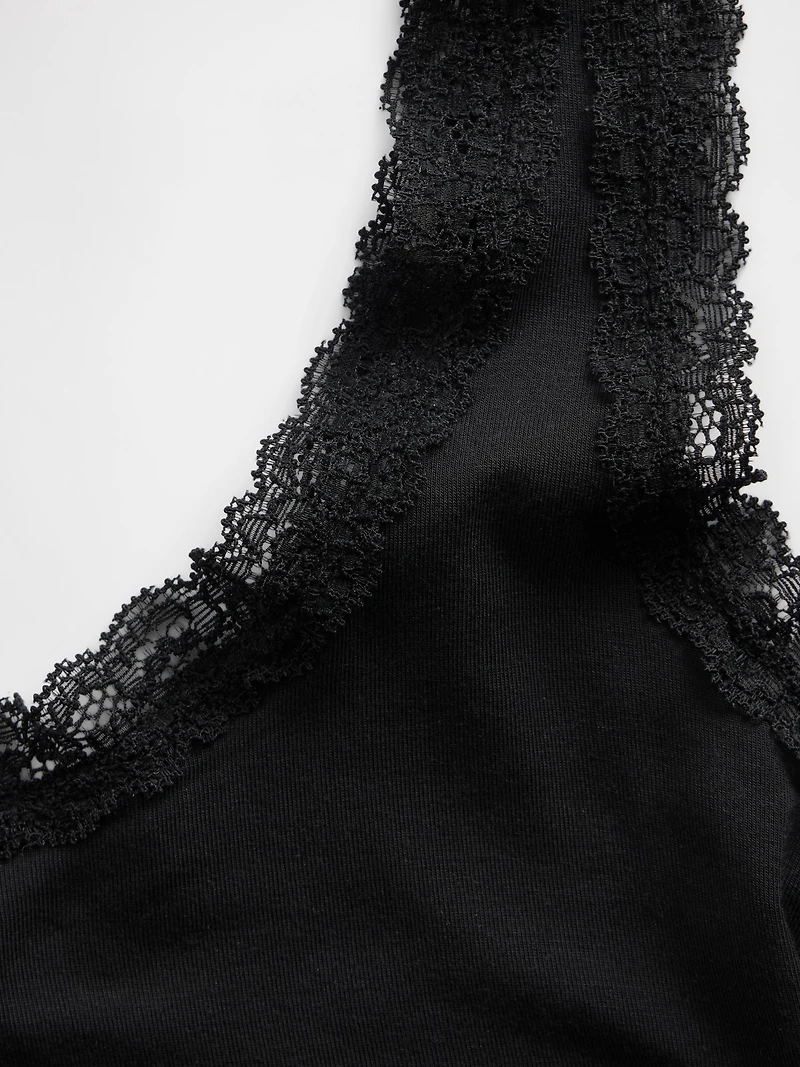 Softest Modal Lace-Trim PJ Tank Top